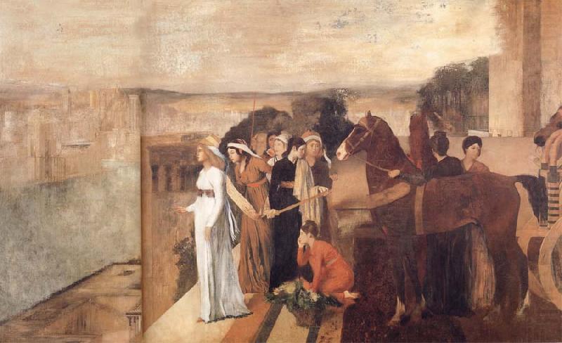 Semiramis Building Babylon, Edgar Degas